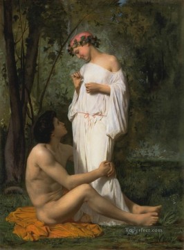 ヌード Painting - 牧歌 1851 年ウィリアム・アドルフ・ブーグローのヌード